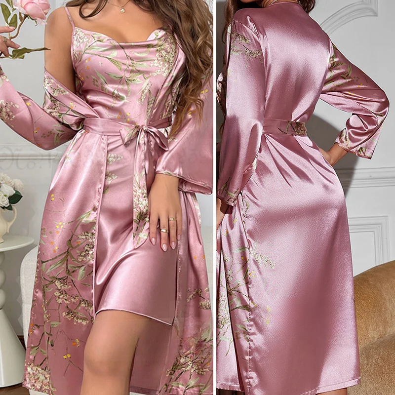 Kimono fleuri pour femme - Nuit d'Été