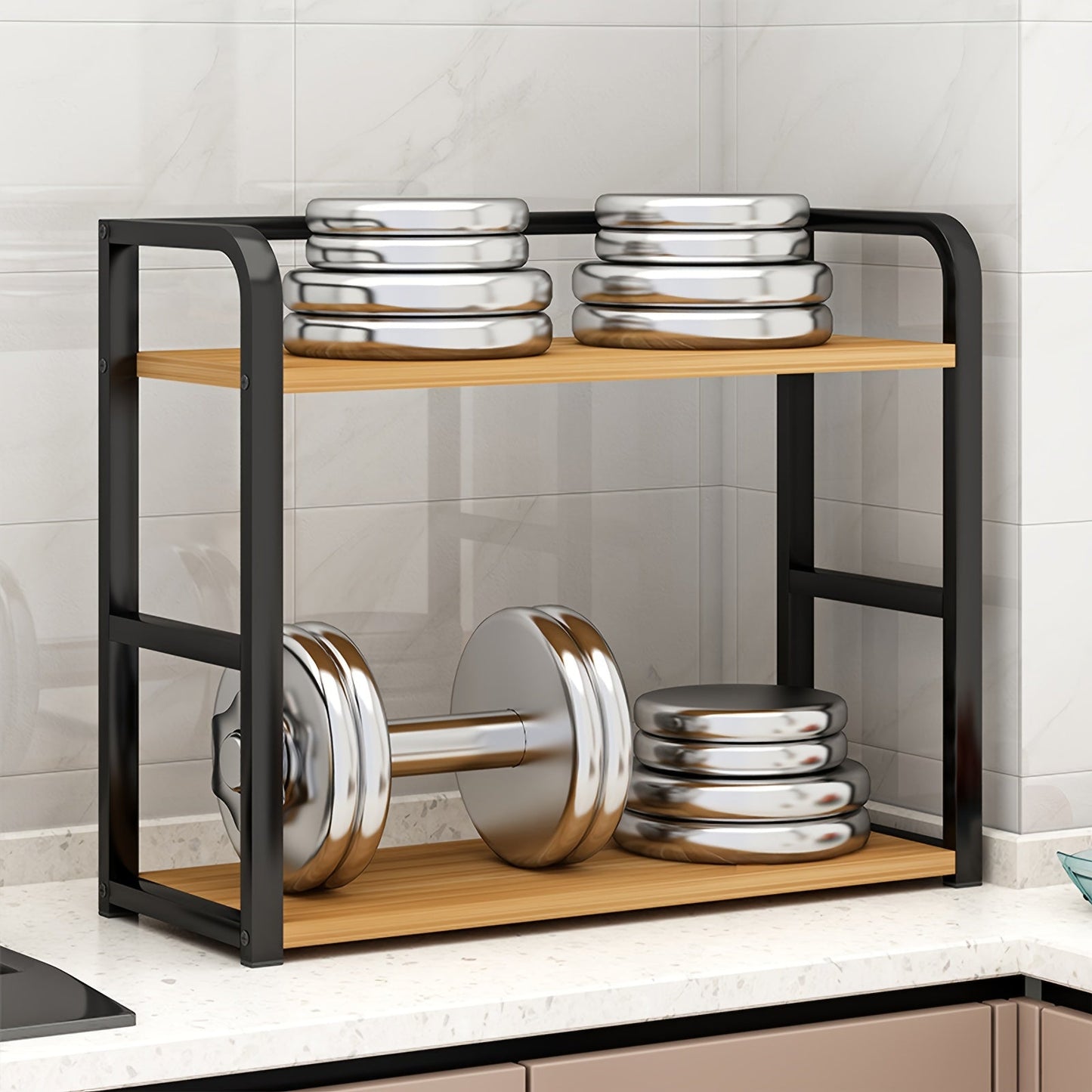 Étagère de Rangement en Acier Inoxydable pour Cuisine - Spicify