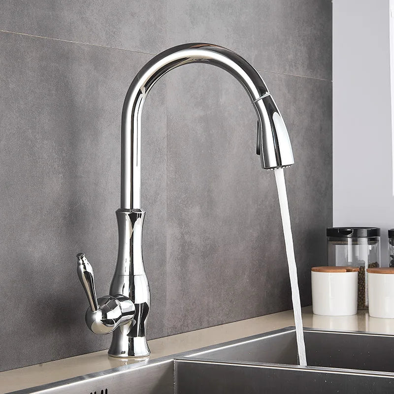 Robinet de Cuisine Doré - GoldFlow™