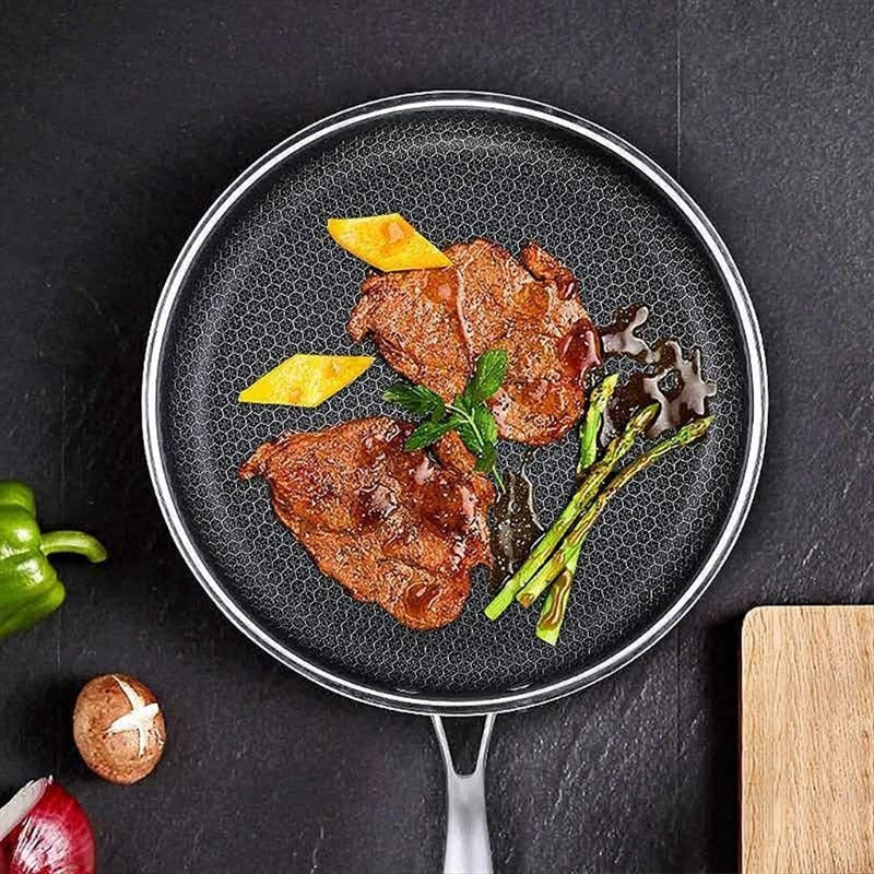 Poêle à Frire Antiadhésive Pro - ChefSteel