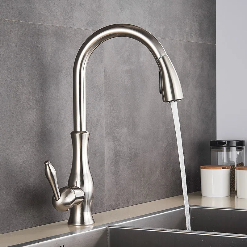 Robinet de Cuisine Doré - GoldFlow™