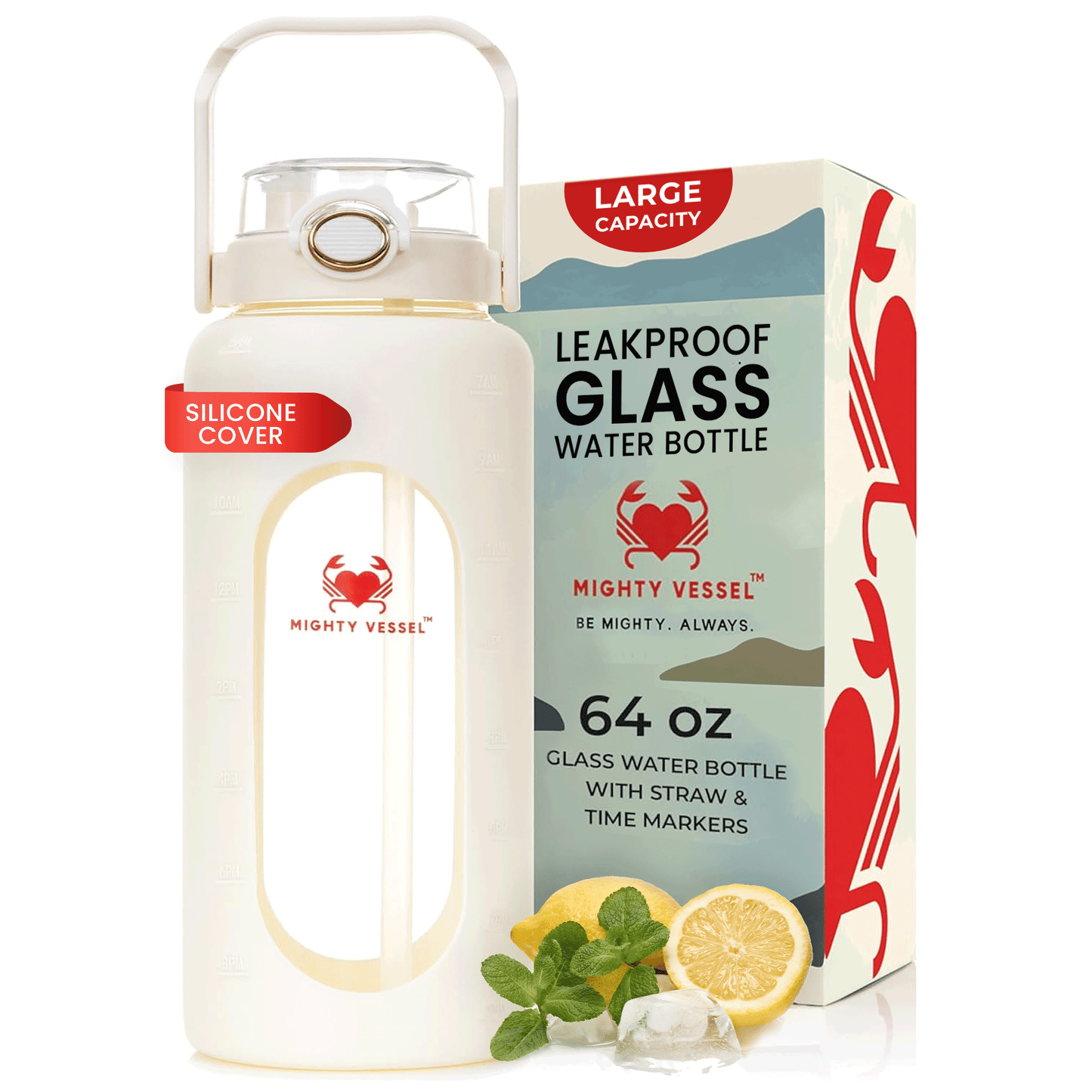 Bouteille d'eau en verre incassable-MightyVessel™