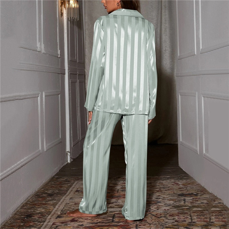 Ensemble pyjama élégant en soie - Luna