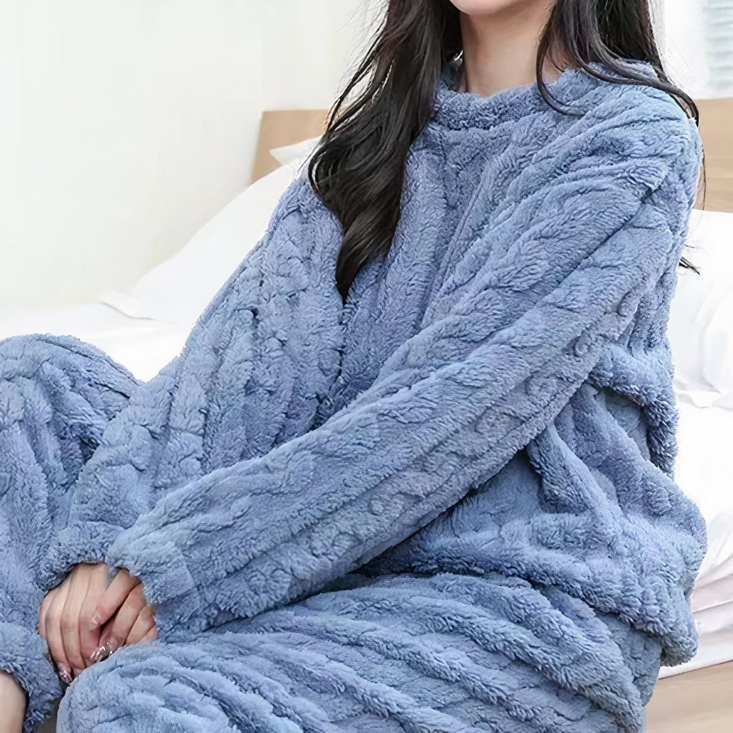 Ensemble pyjama en velours épais - Aurore