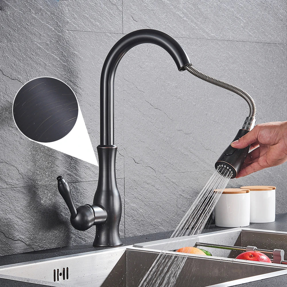 Robinet de Cuisine Doré - GoldFlow™