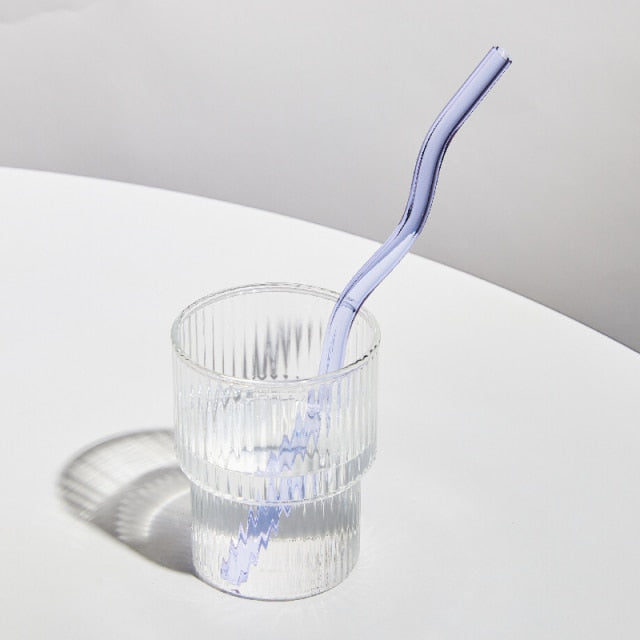 Pailles en verre colorées et torsadées-TwistSip™