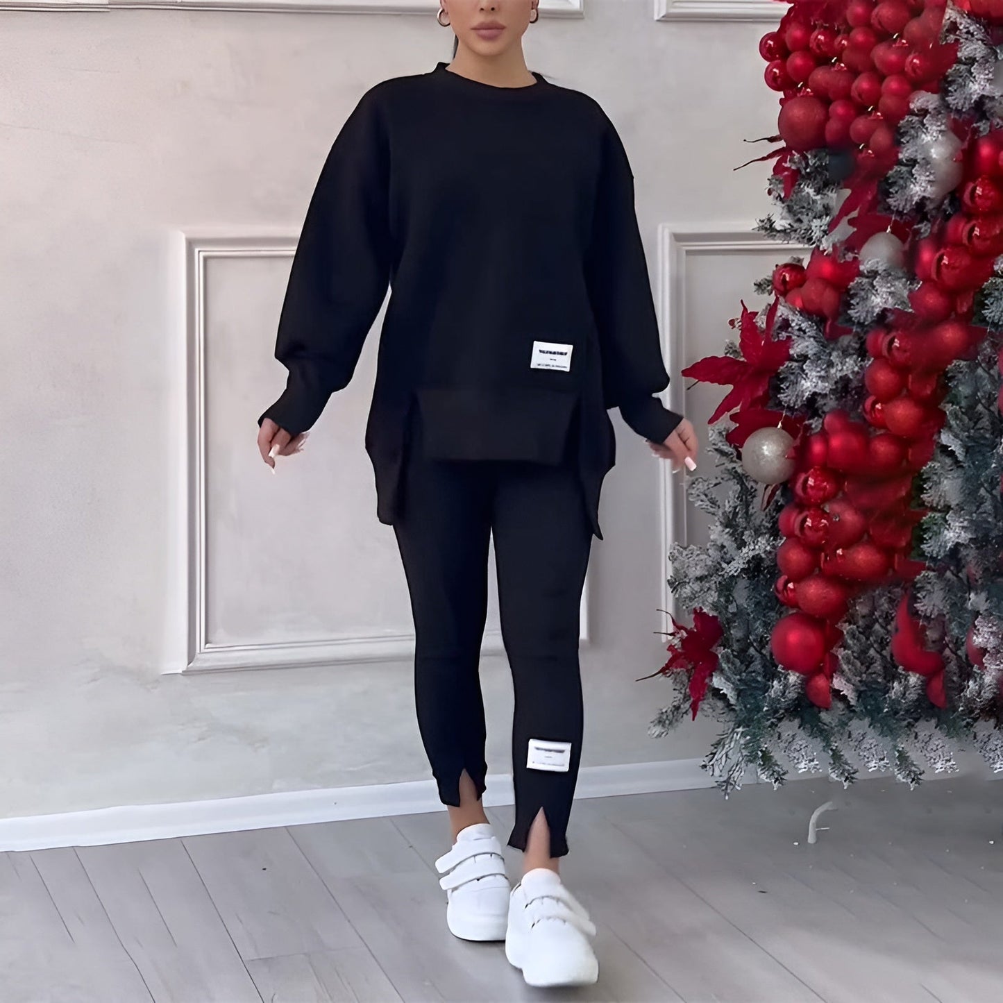 Ensemble sweat-shirt et leggings confortables - Douceur Absolue