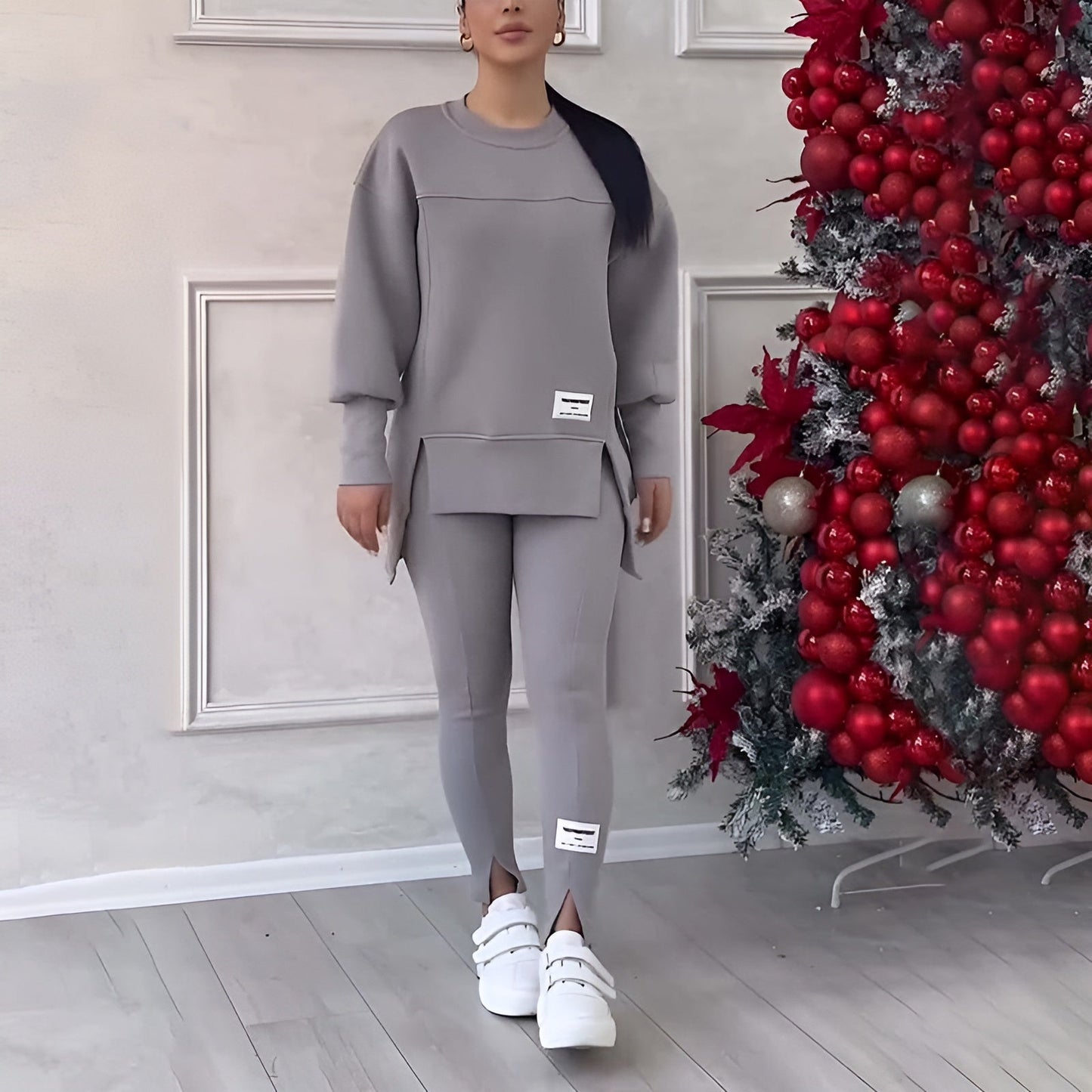 Ensemble sweat-shirt et leggings confortables - Douceur Absolue