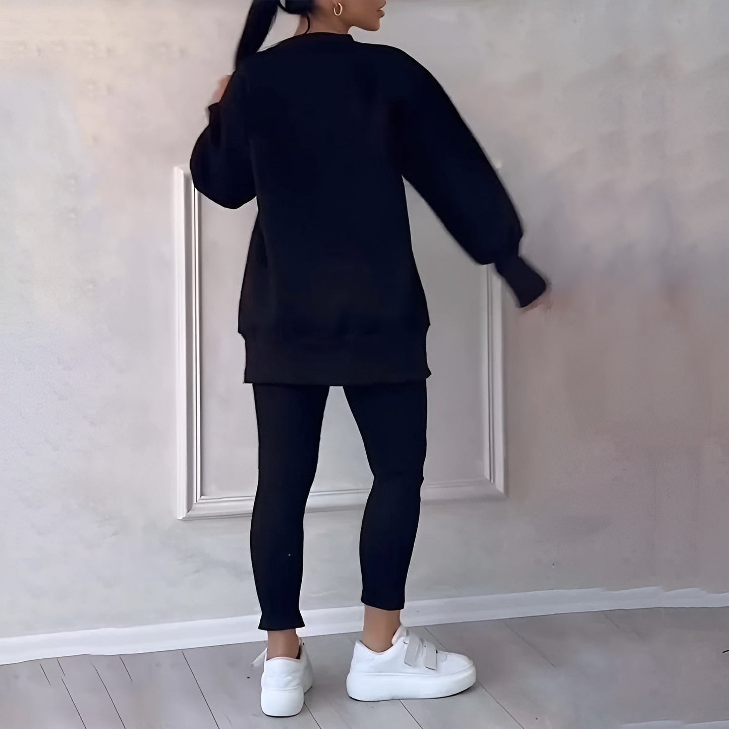 Ensemble sweat-shirt et leggings confortables - Douceur Absolue