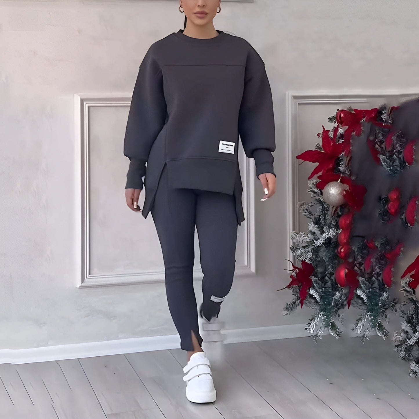 Ensemble sweat-shirt et leggings confortables - Douceur Absolue