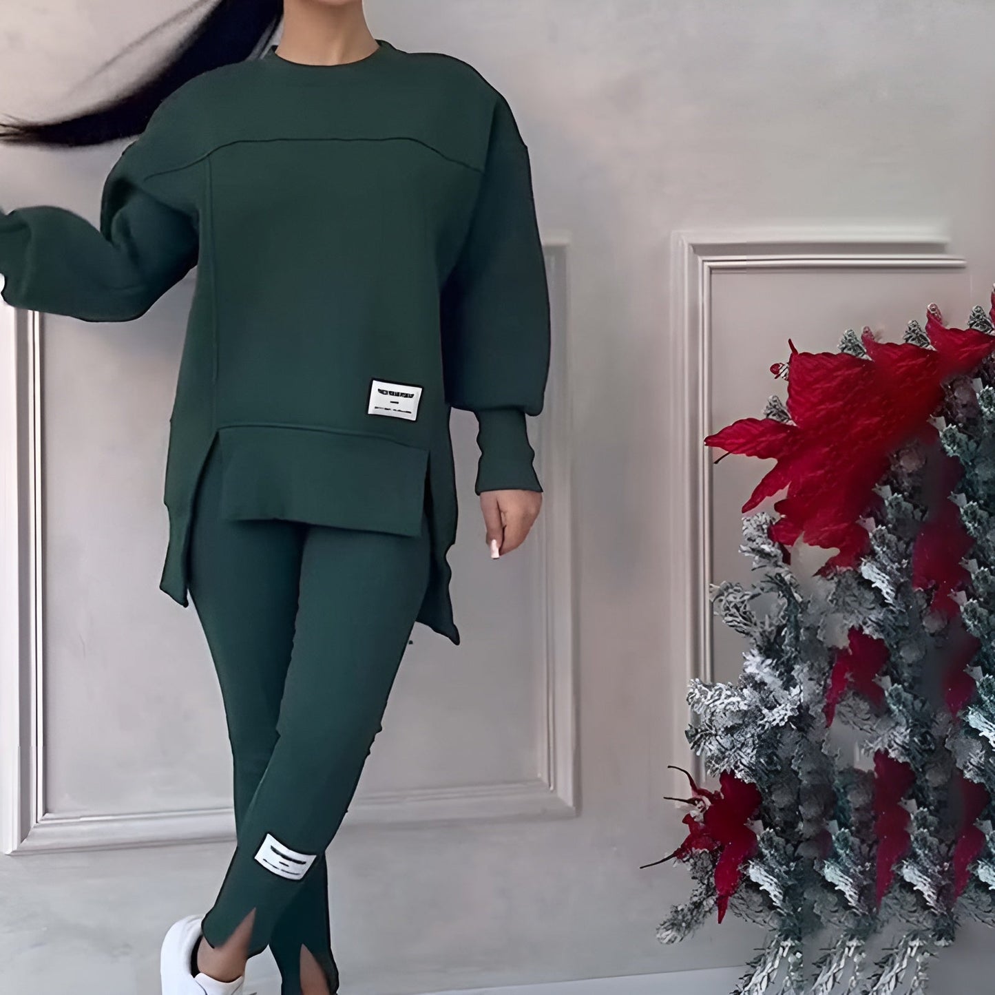 Ensemble sweat-shirt et leggings confortables - Douceur Absolue