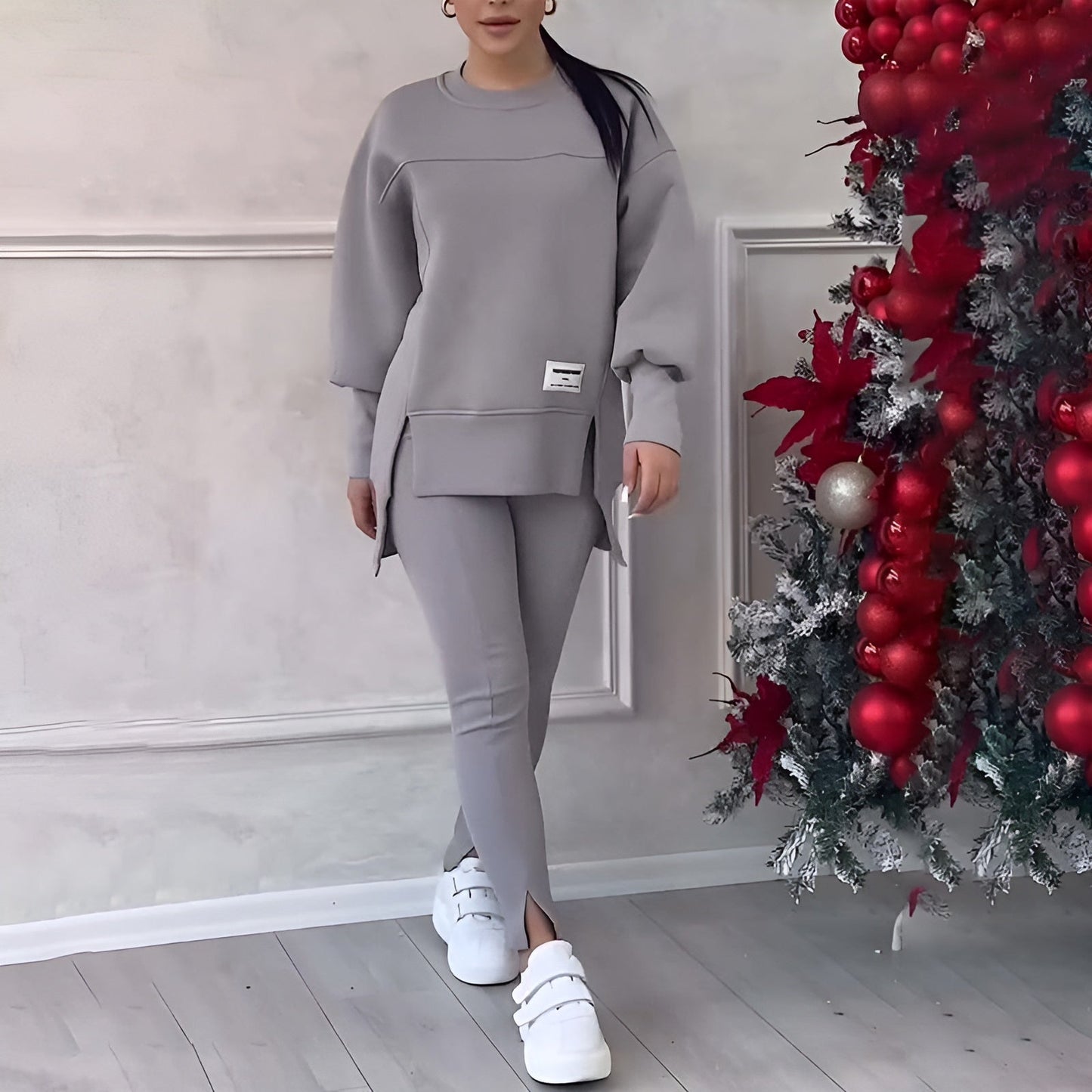 Ensemble sweat-shirt et leggings confortables - Douceur Absolue