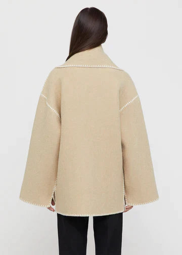 Veste Chaude Écharpe Intégrée – Luna