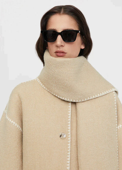 Veste Chaude Écharpe Intégrée – Luna