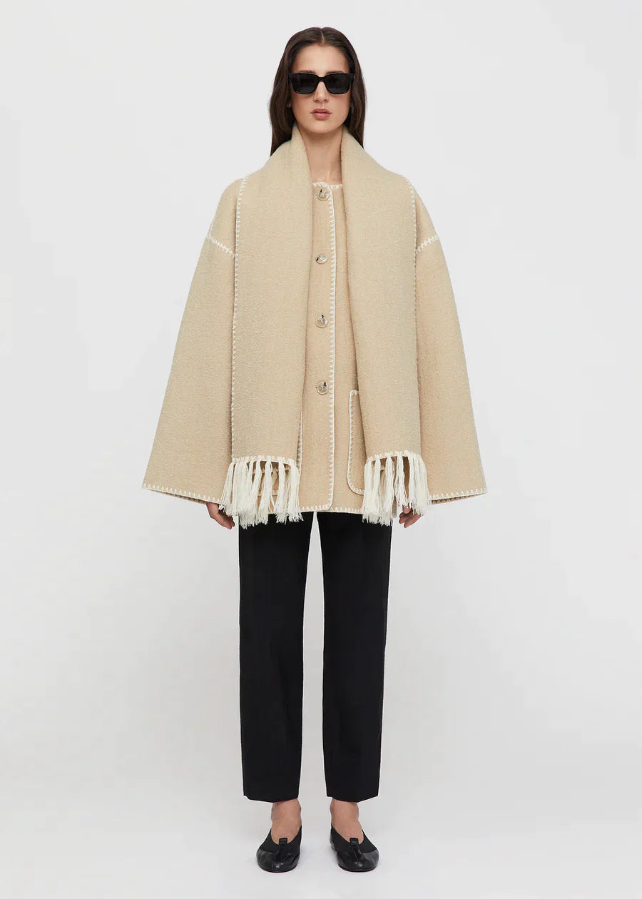 Veste Chaude Écharpe Intégrée – Luna
