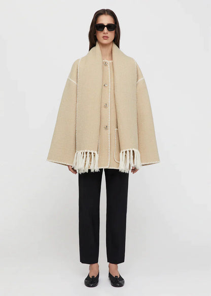 Veste Chaude Écharpe Intégrée – Luna