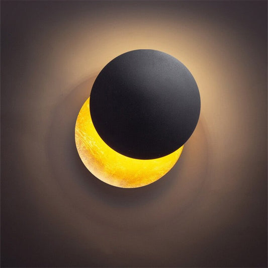 Applique Murale LED Rotative 360° Inspirée des Phases de la Lune - OrbitLux