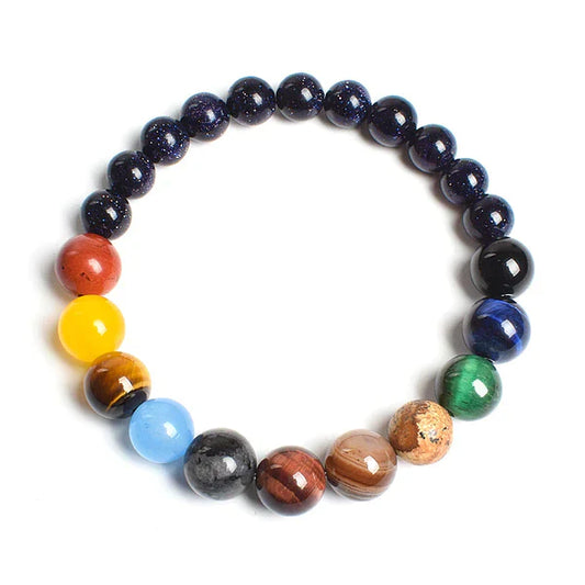 Bracelet Harmonie Cosmique - Alignement Chakra et Planètes