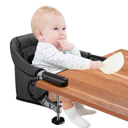 Siège de Table pour Bébé, Portable avec Ceinture de Sécurité et Pliage Facile.