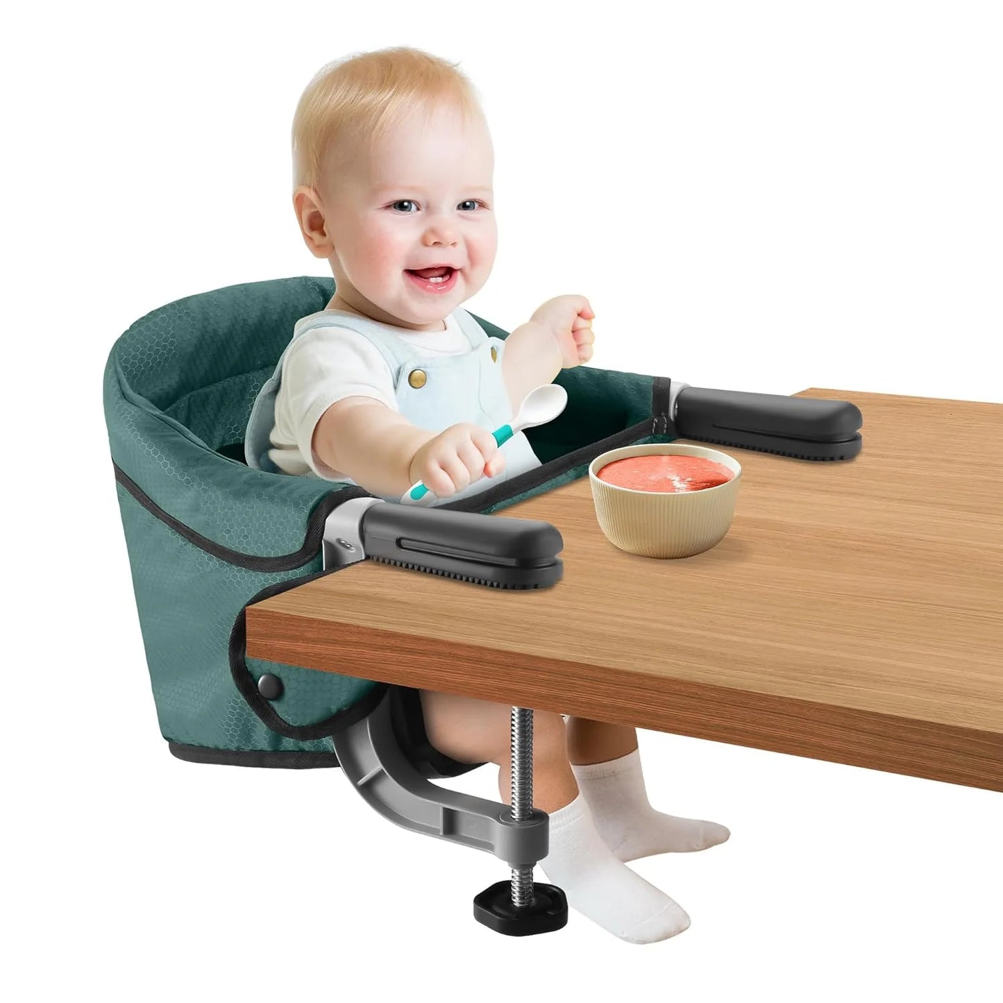 Siège de Table pour Bébé, Portable avec Ceinture de Sécurité et Pliage Facile.