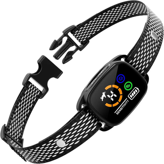 Collier Anti-Aboiements Doux et Rechargeable pour Petits Chiens