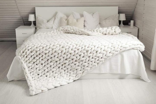 Couverture Tricotée Douce et Chaude - CozyWeave