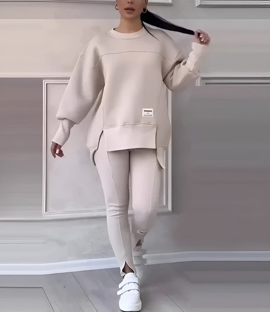 Ensemble sweat-shirt et leggings confortables - Douceur Absolue