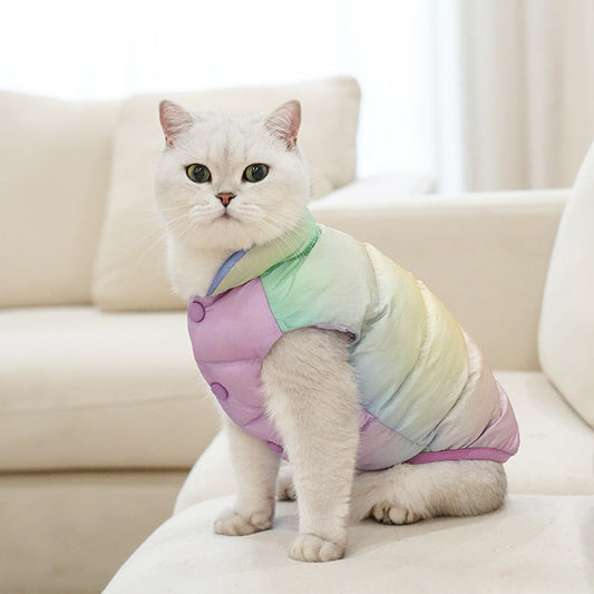 Gilet d’Hiver Chaud et Coloré pour Animaux-FurGlow