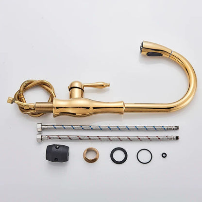 Robinet de Cuisine Doré - GoldFlow™