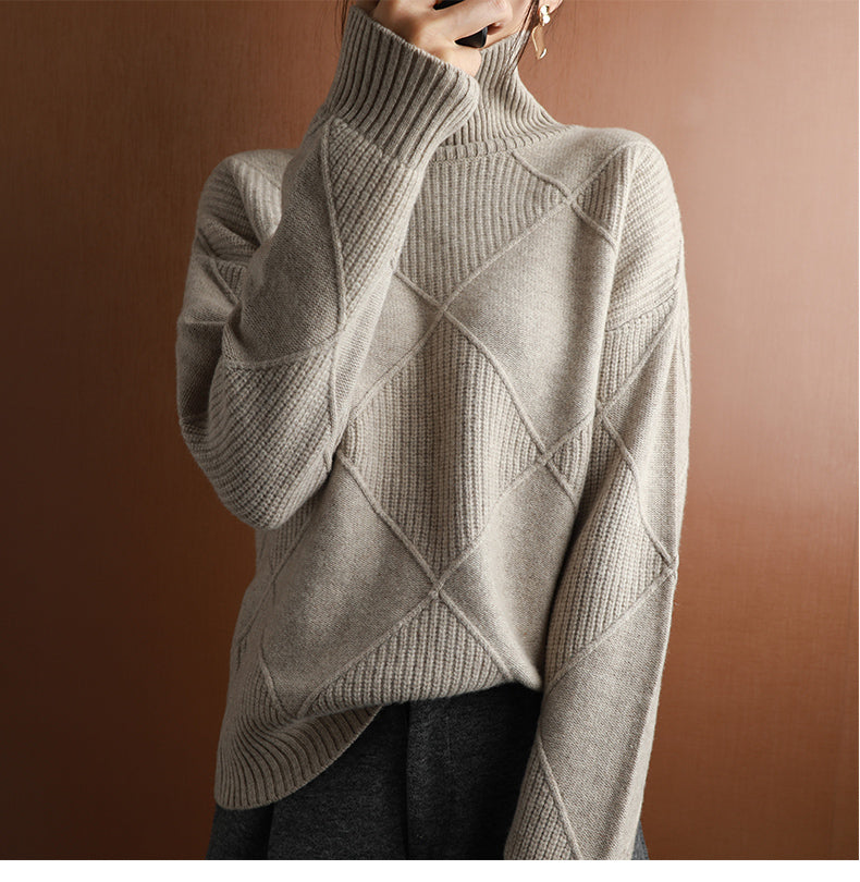 Pull à Col Roulé en Cachemire - Aveline