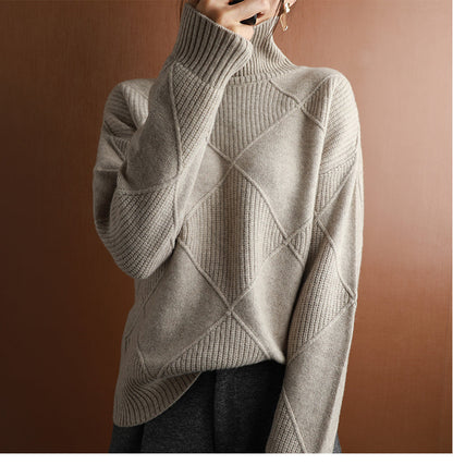 Pull à Col Roulé en Cachemire - Aveline