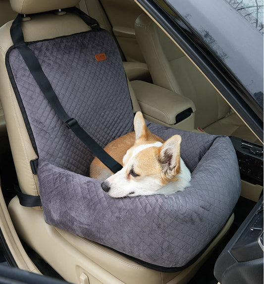 Rehausseur de Siège Auto Matelassé de Luxe pour Chien