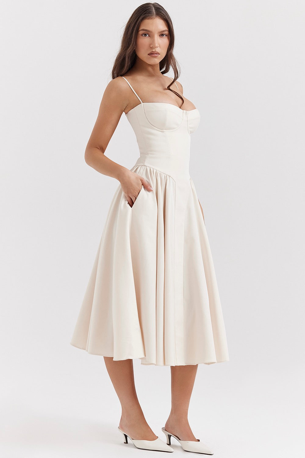 Robe d'été corsetée - Violette