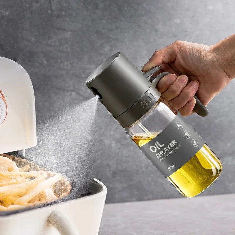 Flacon Pulvérisateur d’Huile en Verre Borosilicate (250 ml) - Brume Gourmet