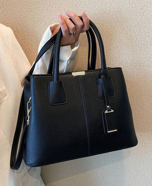 Sac Signature Élégance - Cuir PU Texturé et Détails Chaîne
