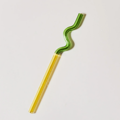 Pailles en verre colorées et torsadées-TwistSip™