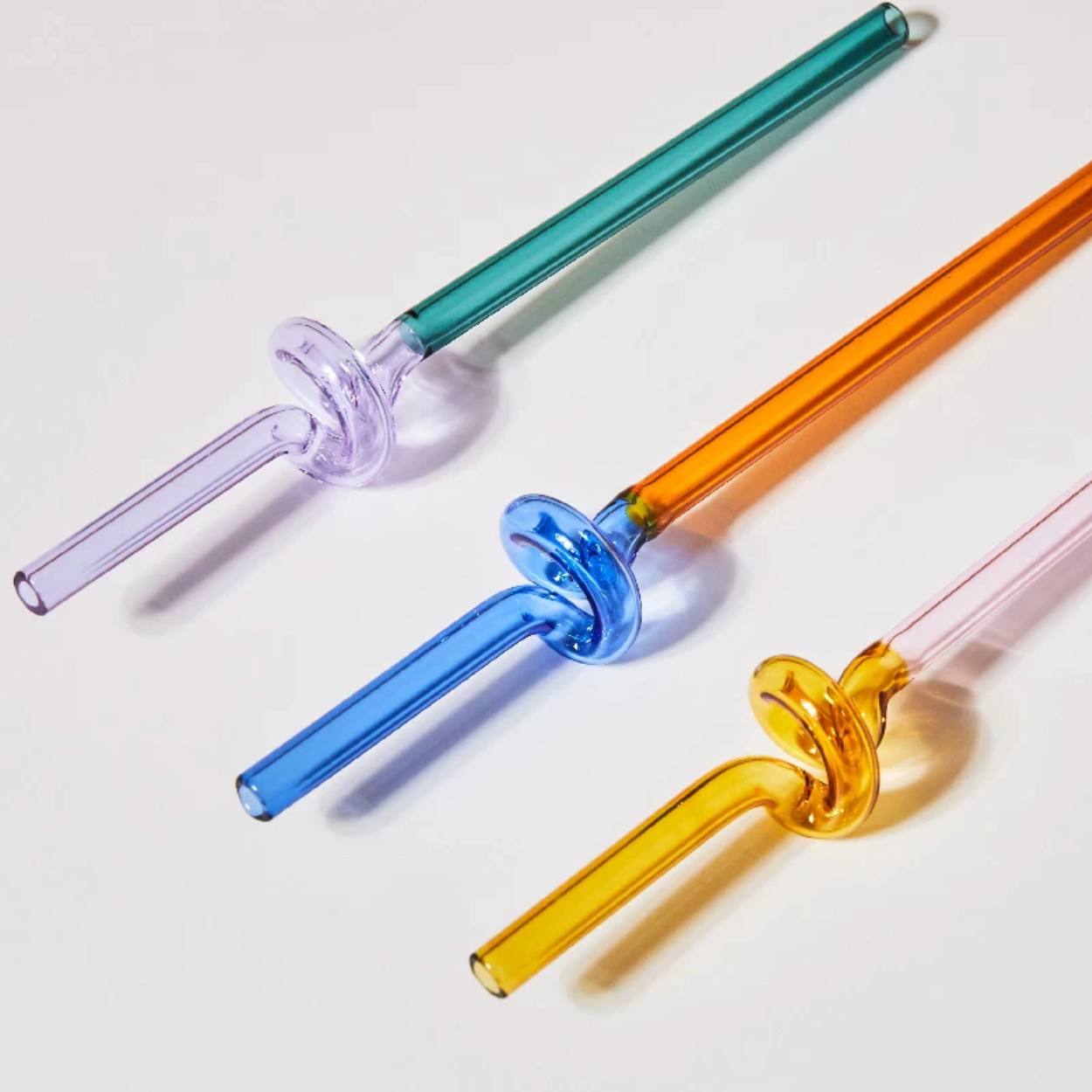 Pailles en verre colorées et torsadées-TwistSip™
