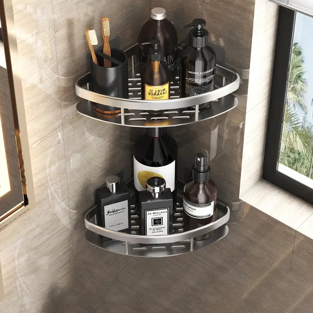 Rangement d'Angle Pratique et Chic - Étagère Murale Infinity™