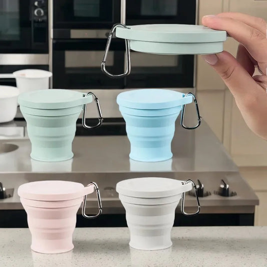 Mini tasse à thé portable en silicone avec couvercle rétractable-NomadCup™