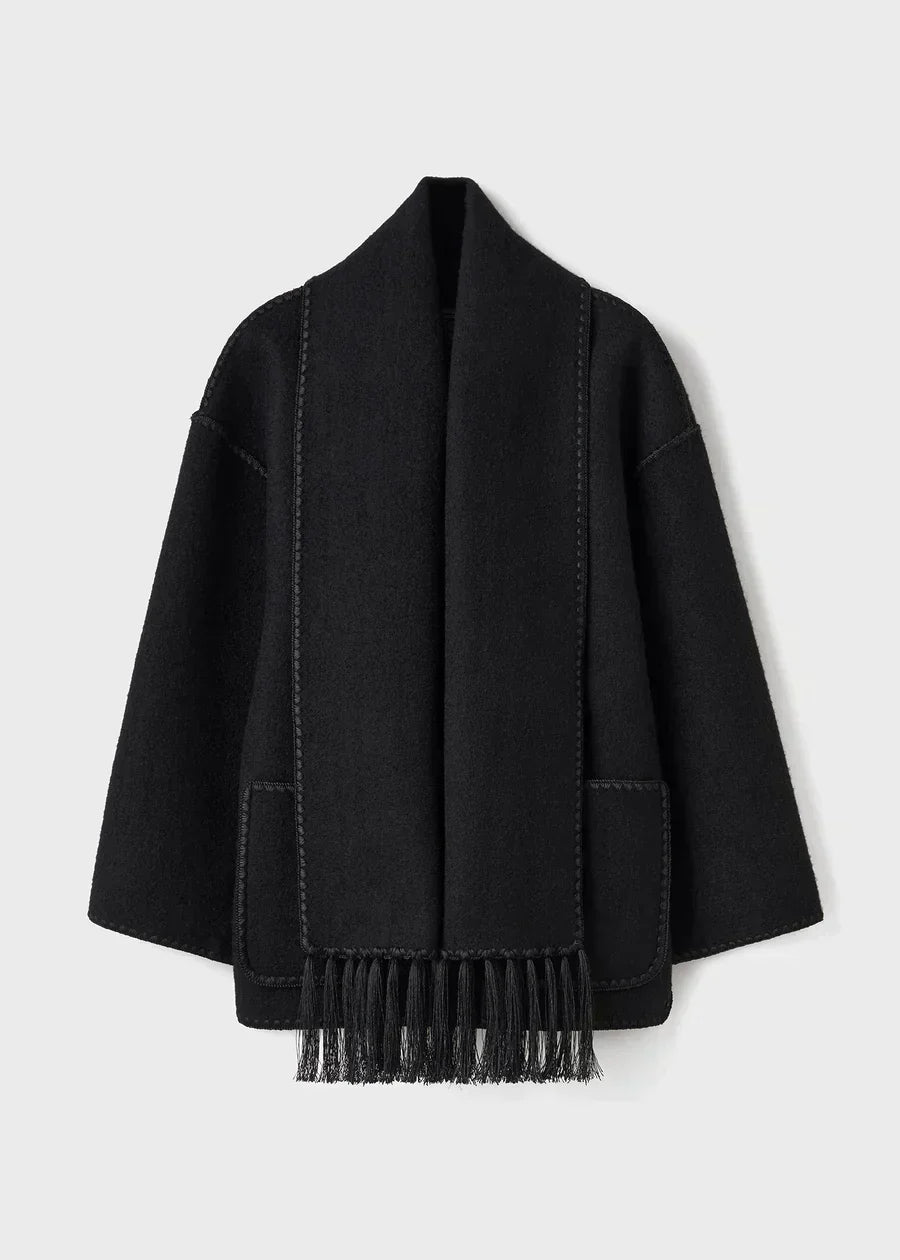 Veste Chaude Écharpe Intégrée – Luna