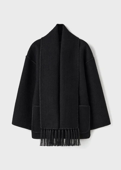 Veste Chaude Écharpe Intégrée – Luna