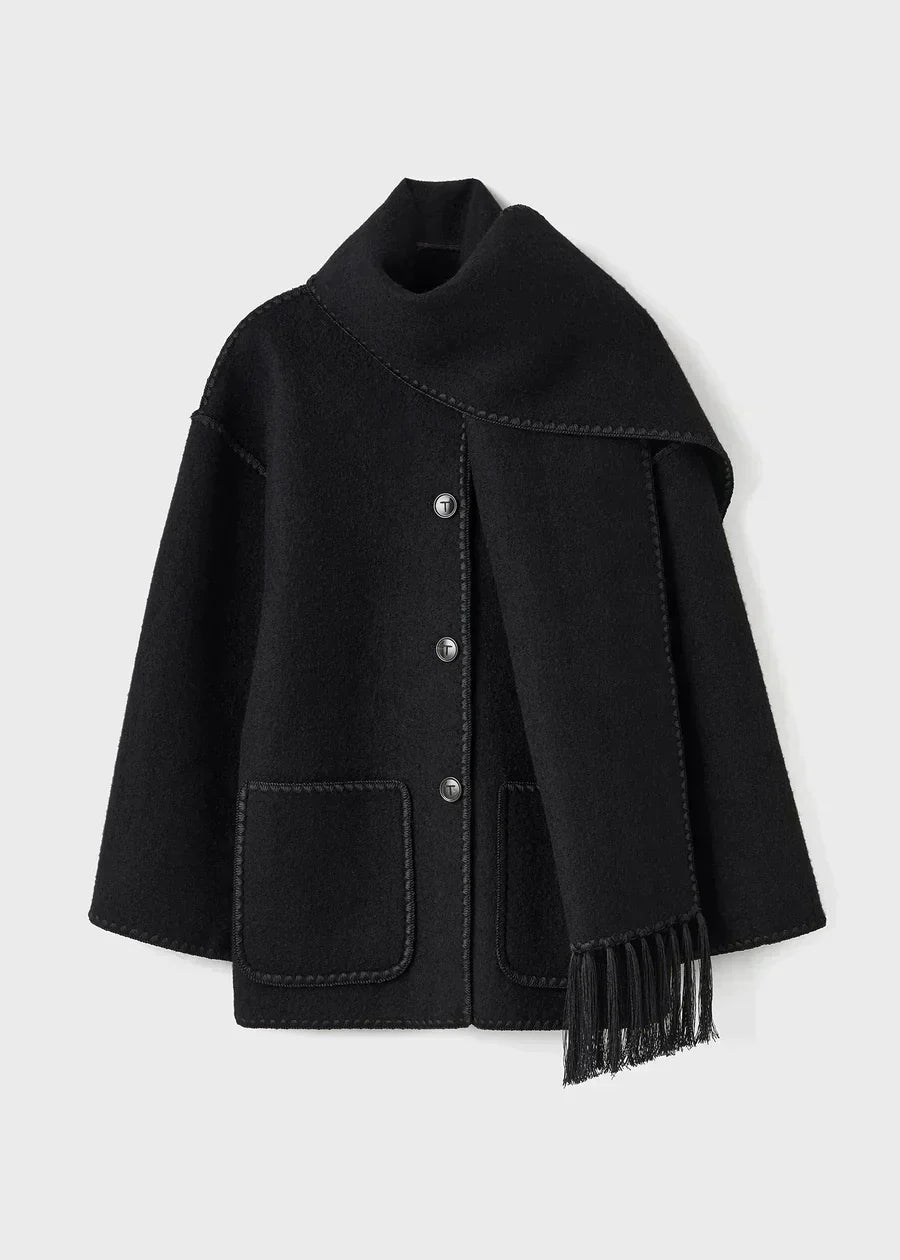 Veste Chaude Écharpe Intégrée – Luna
