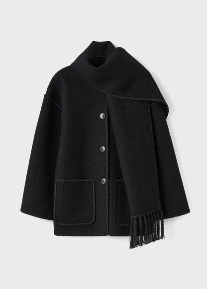 Veste Chaude Écharpe Intégrée – Luna