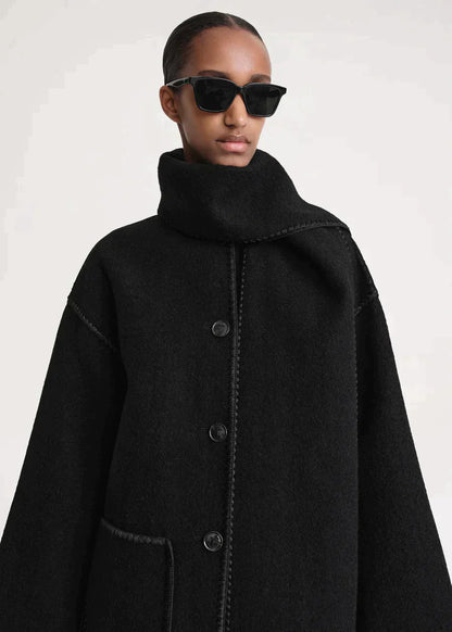 Veste Chaude Écharpe Intégrée – Luna