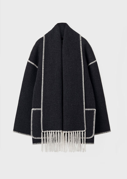 Veste Chaude Écharpe Intégrée – Luna