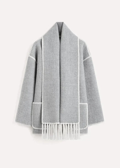 Veste Chaude Écharpe Intégrée – Luna