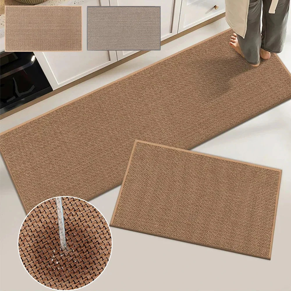 Tapis de Bain Antidérapant en Jute Absorbant - AquaHaven