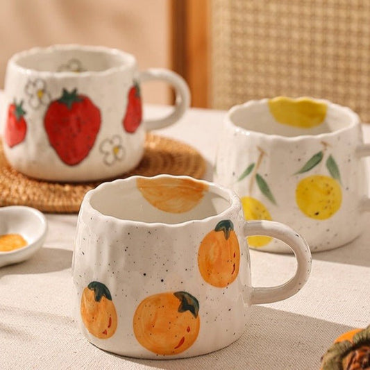 Tasse à Café en Céramique pour Enfants – Design Fruits