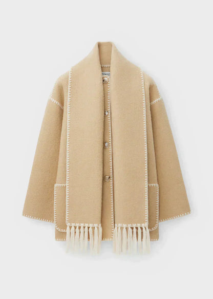 Veste Chaude Écharpe Intégrée – Luna