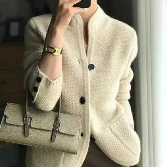 Veste pull en laine épaisse pour femme - Gabrielle